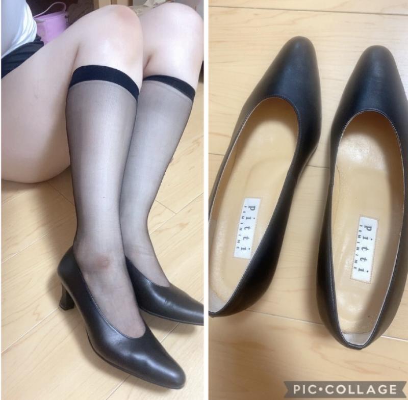 5年履きOLの激臭パンプス❤️今だけハイソックスプレゼント!!!