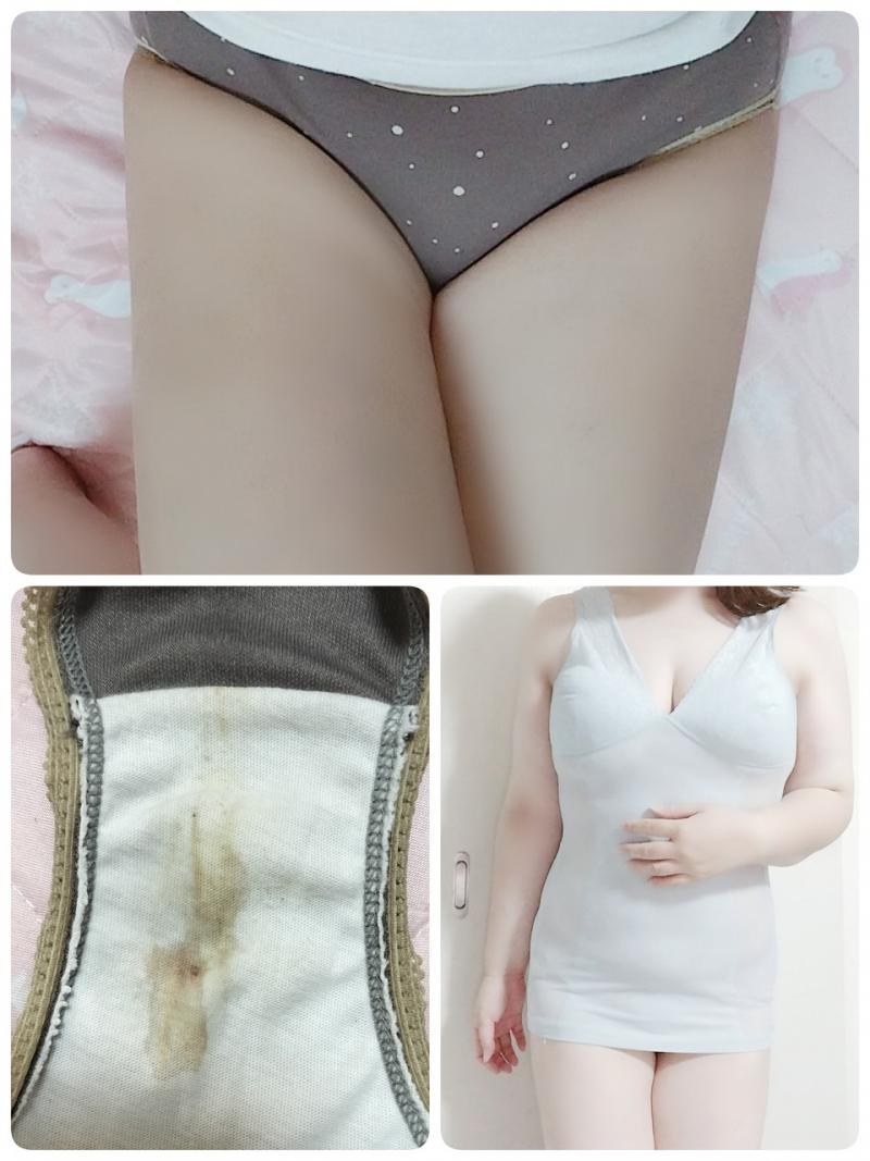 セット最終価格！どちらも連続着用で濃厚ワキガ臭＆おま◎こ臭のブラトップ＆パンティ