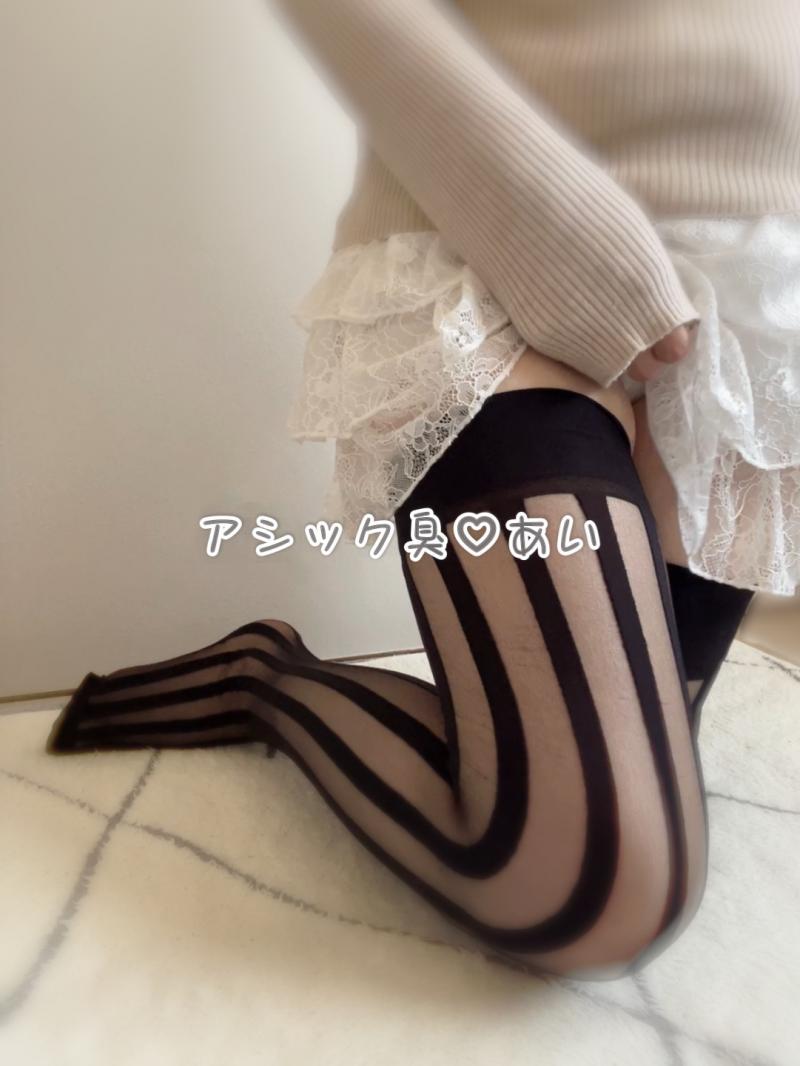 丸１日学校で着用♡黒ストライプ シアーソックス