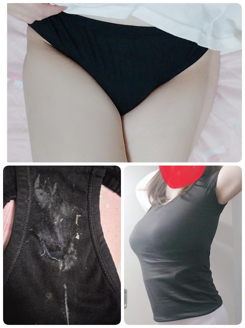 ワキガスソガセット★汗まみれのワキガ臭Tシャツ＆蒸れスソガ臭まじりの排卵期お汚れパンティ