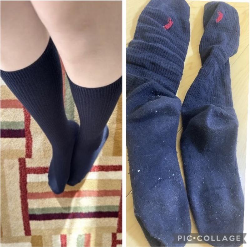 悶絶級⚡️激ヤバ1ヶ月履きPOLOハイソックス！！マニア様限定❤️