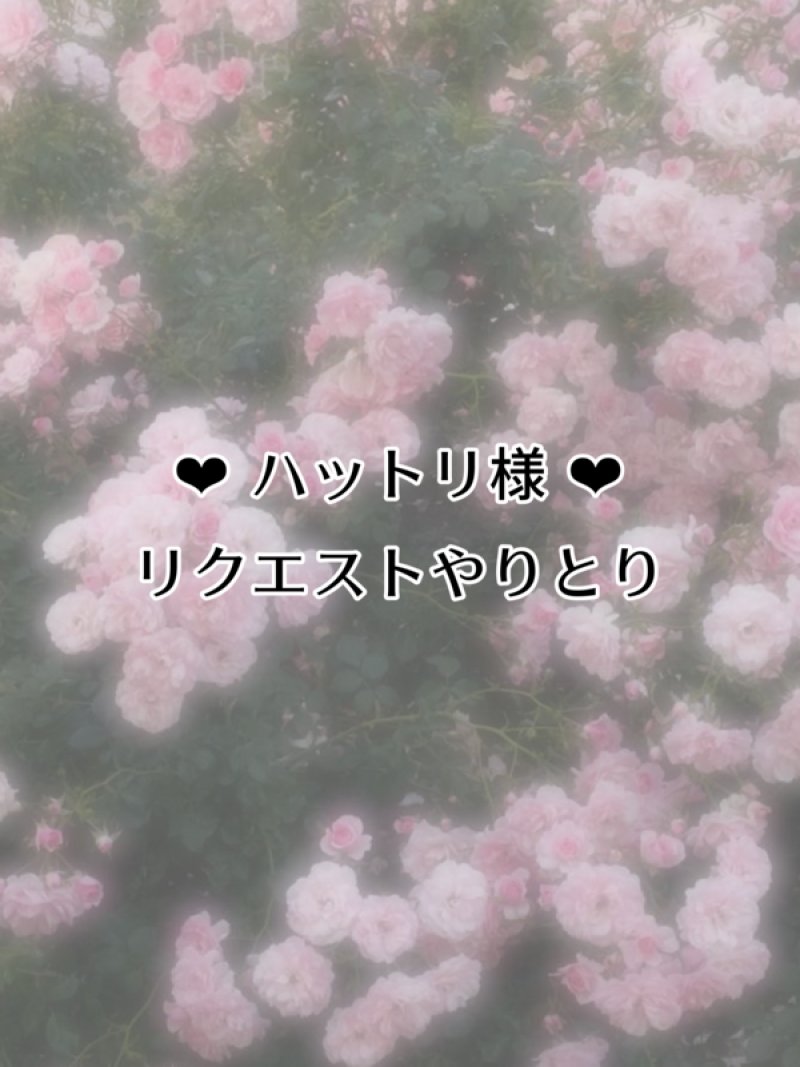 ハットリ様 ‪‪❤︎‬ リクエストやりとり