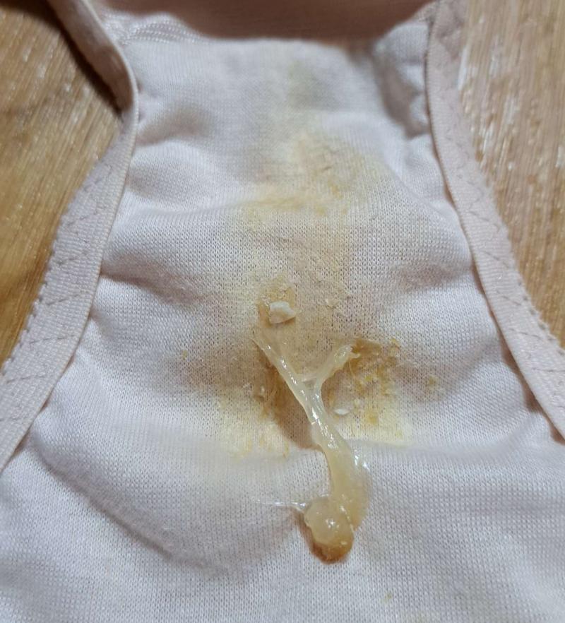 3日着用♡トロトロ排卵薄ピンクのパンティ