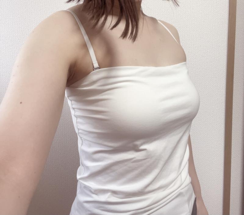 一日着用クサクサカップ付きキャミソール②