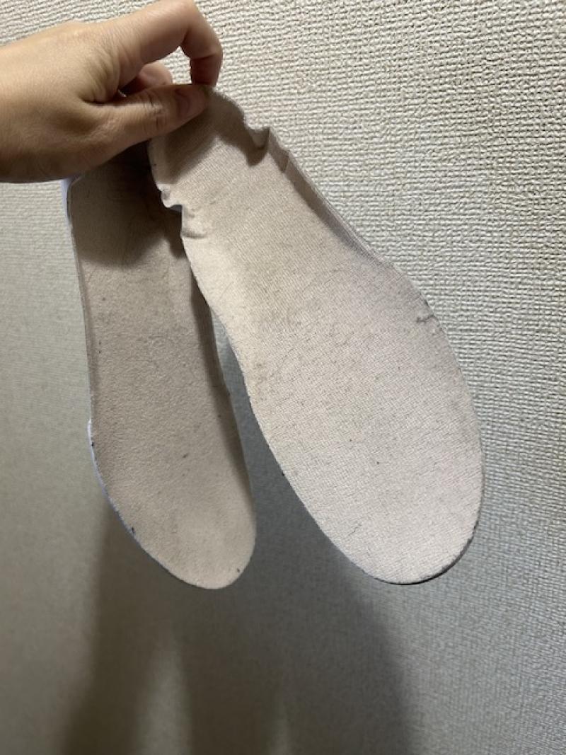 1ヶ月連続着用靴下に負けた中敷…