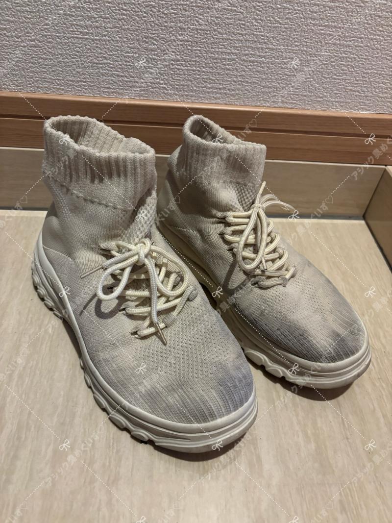 最終出品【動画付】真夏に通勤で履いてた匂い漏れ防止シューズ＆素足の指嗅がせ動画セット