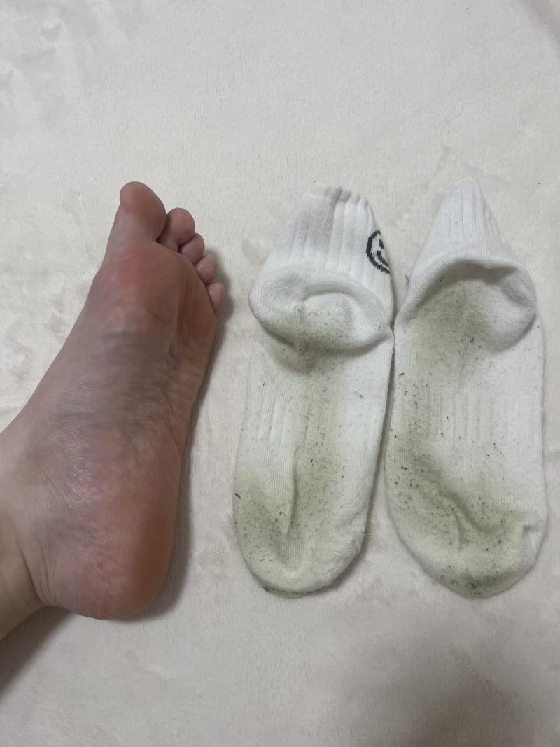 ガチ激臭♡あやかの納豆臭ソックス♡