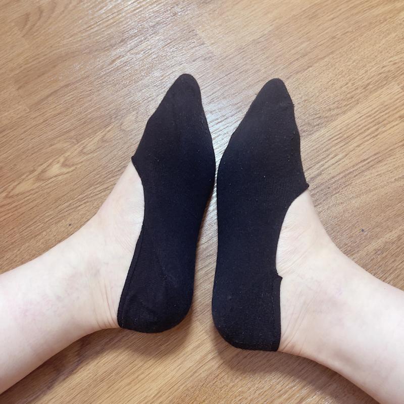 1日履き!クサクサ!黒浅履きソックス