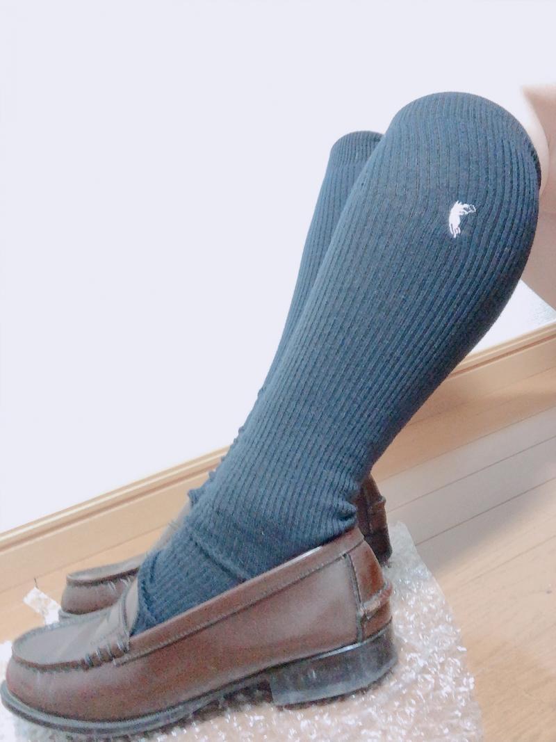 ３日履き♡ピンクの刺繍がかわいいPOLOのスクールソックス♡