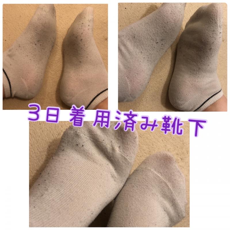 3日着用済み❤︎白の靴下