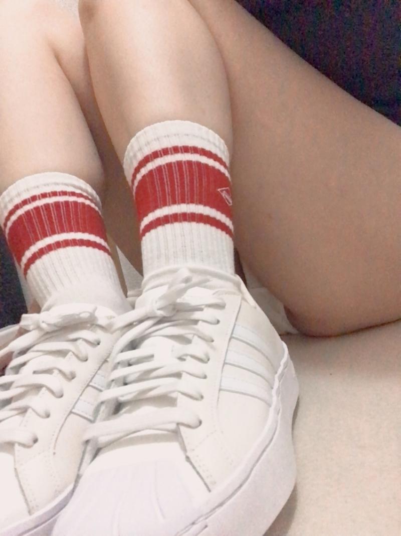 ３日履き♡スポーツ用ラインソックス♡分厚めで臭くなります♡