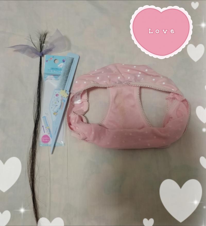 髪の毛100本♡シナモロールくし♡2日着用パンティ