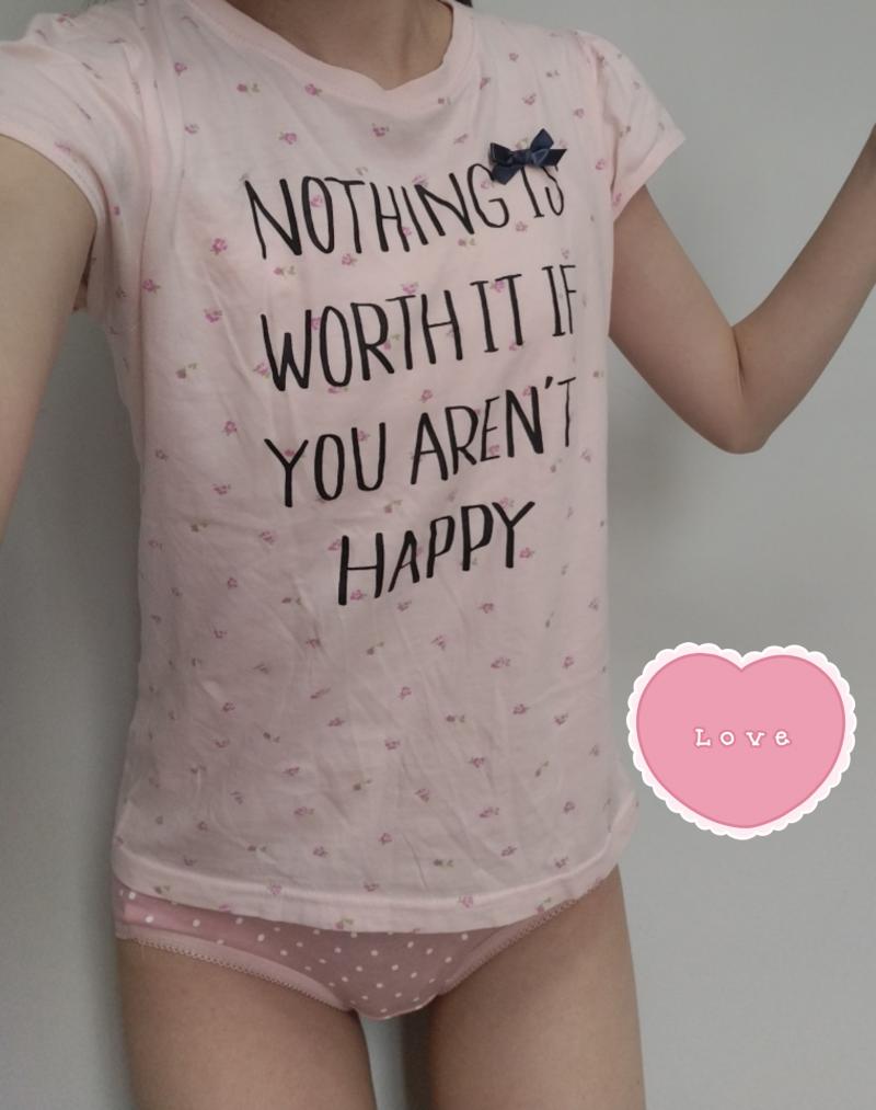 2日パンティ&3日肌着&160cmロリ汗T3点セット♡