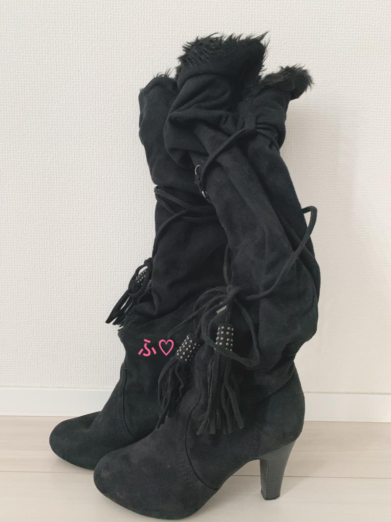 ●おまけ付●初出品●2年愛用●もこもこのニーハイロングブーツ●