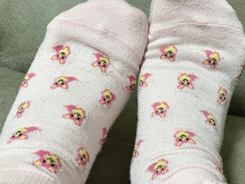 ブーツで蒸れ蒸れ2日連履き靴下♡