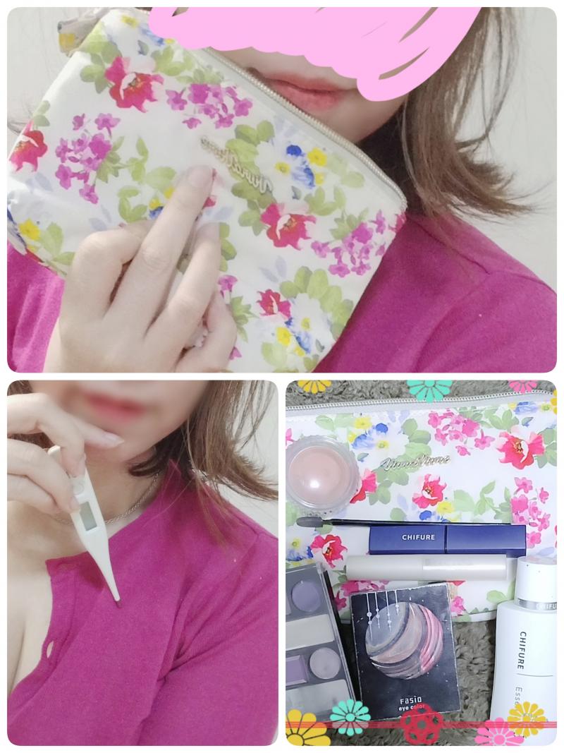 脇挟み体温計&化粧ポーチ小物たち♡