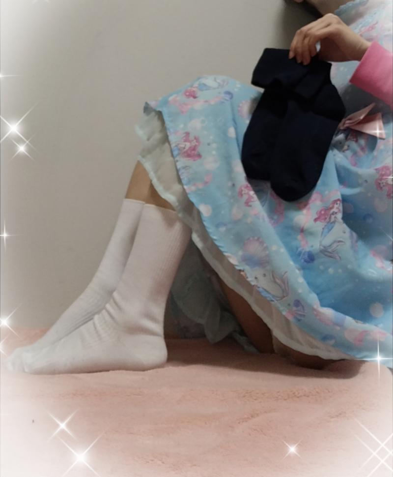 スクール風白ソックス&紺ソックス♡2点セット
