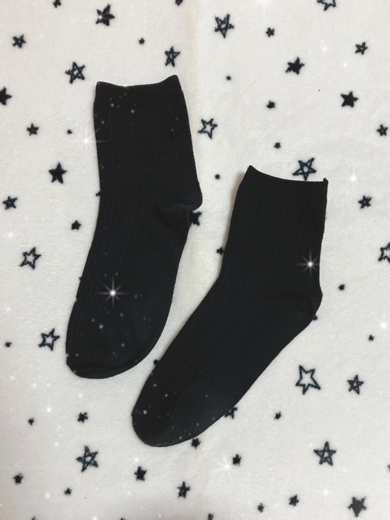 ❤︎５日着用❤︎ブラックソックス