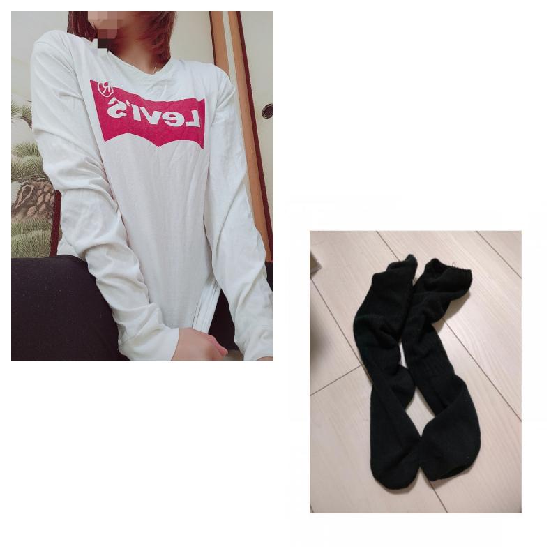 4日連続着用ハイソックス＆ロンＴセット♡