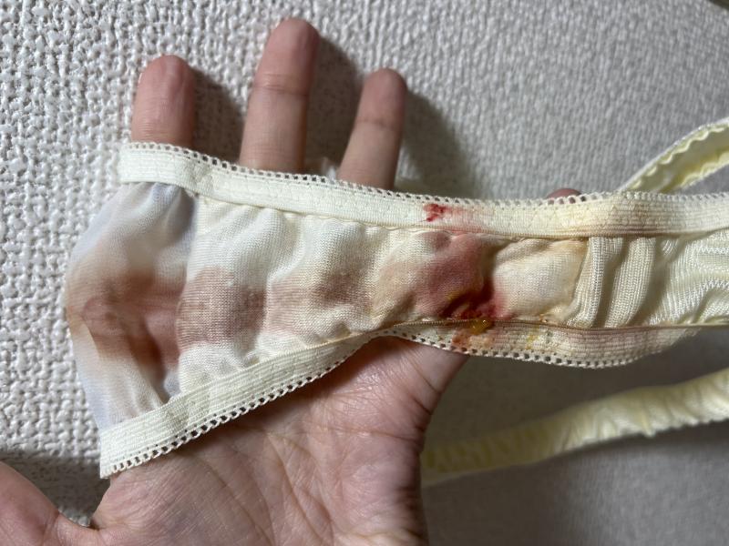 激クサ。半年分の生理オナパンティ