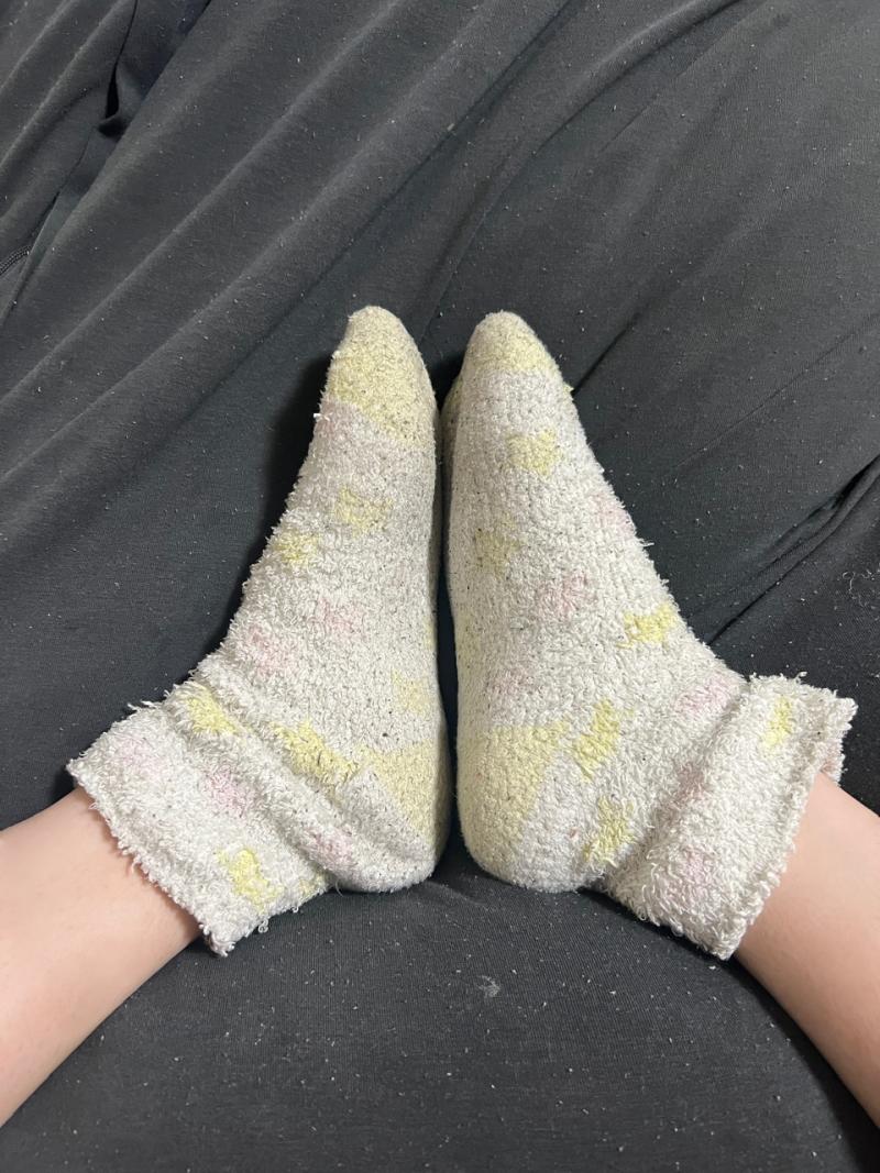 ◎半年着用◎くさくさモコモコルームソックス