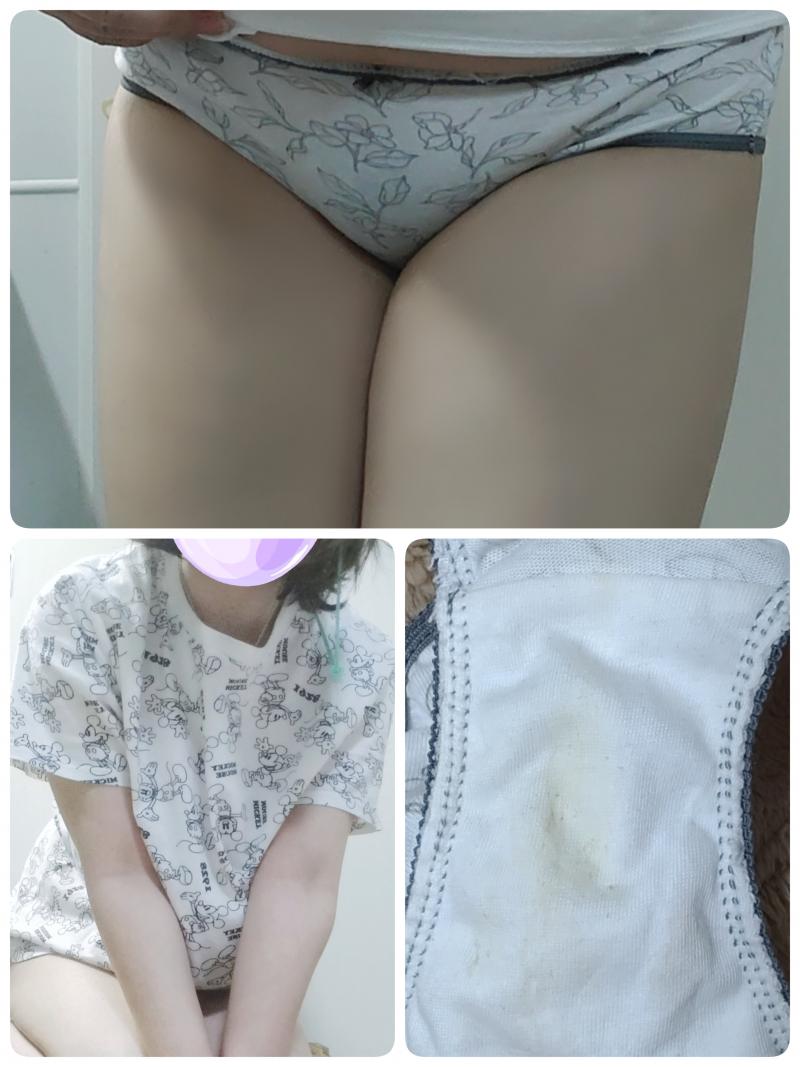 セット処分SALE☆体臭わきが臭染み込みTシャツ＆蒸れおま〇こパンティ