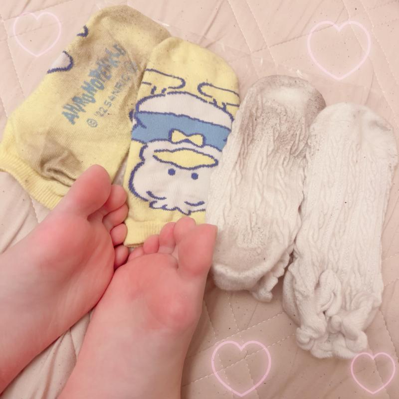 くさくさ汚い♡超お得な2足セット♡コンカフェ嬢の蒸れ蒸れ靴下♡
